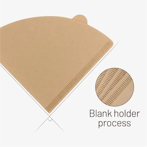 500 Pcs Portable Conical Filter Paper – Wood Pulp Hand-Brewed Coffee Drip Sheets for Cafe Tools - Image 4
