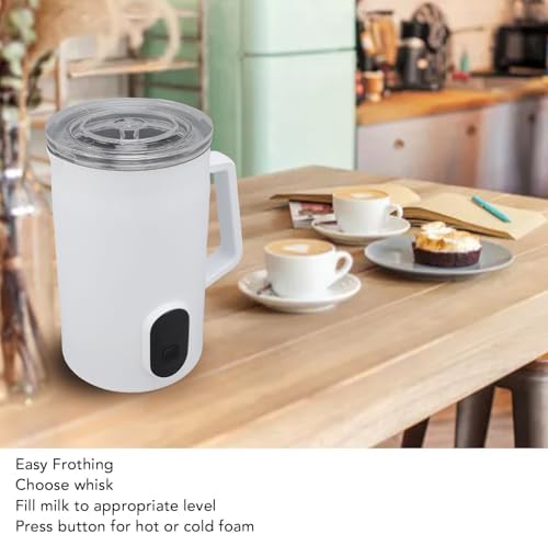 4 in 1 Milk Frother Steamer Electric Warm Cold (US Plug 110V) - Image 3