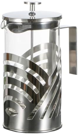 French Press Coffee Maker Espresso Coffee Maker Copper Cold Brew Heat Resistant Thickened Borosilicate Coffee Pot With 3 Stainless Steel Filter Screens(/Silver B,350ml) by GIZNXBA