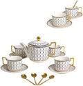 CwlwGO-Elegant Porcelain Tea Service Set for 6, Bone China Coffee Tea Sets,Tea Cup Set with Teapot,Tea Cup Sets for Women Tea Party. by HappleCwlwgoHome