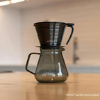 Ethoz Pour Over Set | Stainless Steel Pour Over & Borosilicate Glass Carafe - Image 3