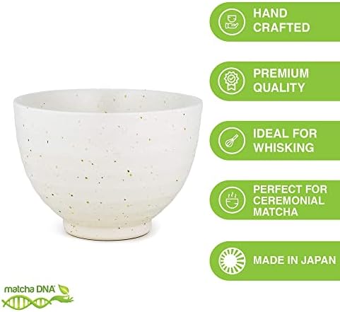 MATCHA DNA Hand Crafted Matcha Tea Bowl White - Image 2