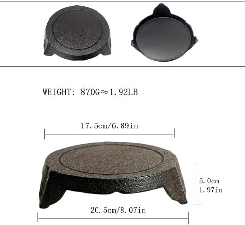 Home and Kitchen Japanese Style Cast Iron Teapot Set with Iron Teacups Set of 4, Cast Iron Candle Holder and Cast Iron Trivet for Kettle or Pots, Kitchen Counter Decor and Accessories, IronSet - Image 7