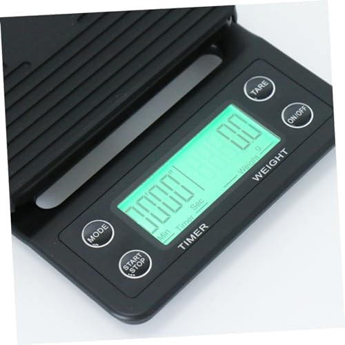 Coffee Scale 5kg ABS with Timing Function and LCD Display Black - Image 2