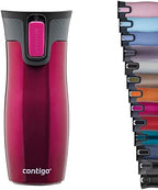 Contigo West Loop Autoseal Travel Mug, Stainless Steel Thermal Mug, Vacuum Flask, Leakproof Tumbler, Coffee Mug with BPA-Free Easy-Clean Lid by Contigo
