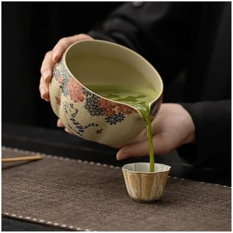 Matcha Eight Piece Set Bowl Tea Whisker Ceramic Mouth Tool Gift(A) - Image 4