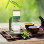Semi Automatic Glass Teapot Tea Infuser Pot Water Tea Cup Easy to Clean Large - Image 5