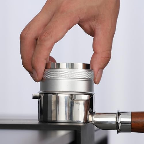 51mm Coffee Distributor and Tamper,Dual Head Coffee Leveler Fits for Delonghi 51mm Portafilter,Professional Espresso Hand Tamper.(Silver) - Image 7
