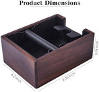 Wooden Espresso Knockout Box, 58mm Espresso Storage Box, Suitable For Storing 58mm Espresso Mashers, Dispensers, Natural Walnut Wood Masher Base (coffee) - Image 2