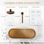 3-Pack 30oz Glass Coffee Container Set - Image 3