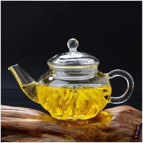 250ml Filterable Heat-resistant Glass Teapot Wall or With Stainless Steel Spring Clear Tea Pot by Unknown