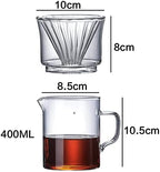 Coffee Filters Glass Coffee Dripper Engine Style Coffee Drip Filter Cup Permanent Pour Over Coffee Make - Image 2
