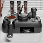 Multifunctional Tamper Station,Espresso Tamping Station,Non-slip Espresso Tamper Station Fit 51-58mm Tamper Distributor Portafilter,Tamper Holder,Fit Both Bottom & Bottomless Coffee Portafilter Holder - Image 2