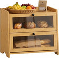 Bread Box for Kitchen Countertop Large Capacity with Top Storage Shelf by Unknown