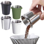 Coffee Dosing Cup 58mm Stainless Steel Mug for Espresso Machine (Silver L) by Unknown