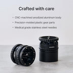 Econtto-Portawave, WDT tool, Depth adjustable(18~30mm) needle distributor, Compatible with 58mm baskets, Anodized aluminum body(black/silver), Injection molded gears, 30 needles included (Silver) - Image 7