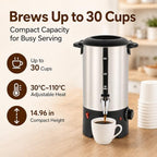 Commercial Coffee Urn Stainless Steel Adjustable Temperature - Image 4