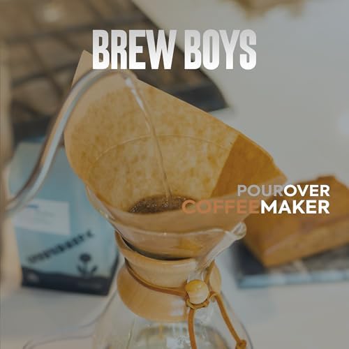Pour Over Coffee Maker, 8-Cup, 34oz, Double Layer Stainless Steel Filter, Drip Coffee Maker Pour Over High Heat Resistant Glass Coffee Pot, Coffee Dripper Brewer with 40 Paper Filters - Image 7