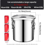Stainless Steel Airtight Food Storage container with Lid for Pantry Kitchen - Image 5