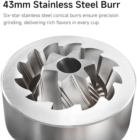 HiBREW G4B Manual Coffee Grinder, Adjustable Dial Aluminum Burr Mill - Image 2