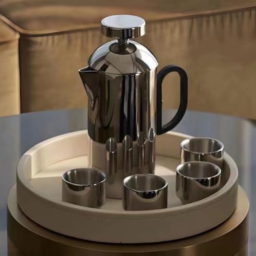 Compact Decorative Coffee Pot Ornament | Comfortable Grip, Coffee Kettle Statue with D Shaped Handle, Polished, for Displaying, Gold, Kettle - Image 4