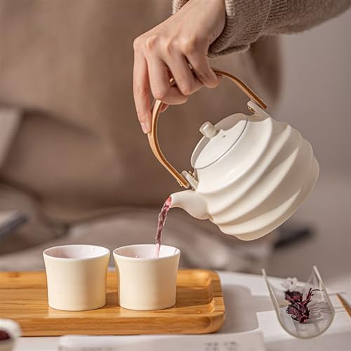 Water Pitcher Tea Set Set for Home Living Room Cold Kettle Ceramic Afternoon Tea teapot Tea Cup Tea Party Essentials Water Jug - Image 4