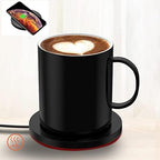 BoxWave Charger Compatible with TOZO NC9 - HottieMug with Wireless PowerDisc Charger (15W), Qi Mug Warmer Coffee Desktop - Jet Black - Image 7