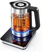 Electric Kettle 1.8L Glass Kettle With Infuse and Base Food-grade material by Unknown