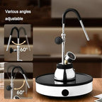 Steam Milk Frother Machine, Outdoor Steam Boiling Water Frothing Machine, 300 Ml Stainless Steel Kettle with 3-Hole Nozzle and Air Pressure Gauge, Adjustable Angle, Silver - Image 2