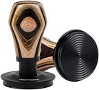 Normcore 53.3mm Coffee Tamper V4, Spring Loaded Tamper with Titanium PVD Coating Ripple Base, Espresso Tamper Fits 54mm Breville Sage Portafilters, Colorful Wood Handle by NORMCORECOFFEETOOLS