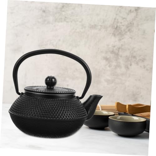 Cast Iron Teapot 0.3l Black, Non-coated Vintage Xmas Tea Kettle - Image 4