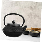 Cast Iron Teapot 0.3l Black, Non-coated Vintage Xmas Tea Kettle - Image 4