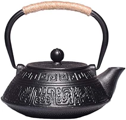 tetsubin Cast iron Tea Kettle workshop Healthy japanese Tea pot with Stainless Steel Infuser（30.4oz） by Unknown