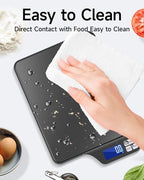 Large 5kg/11lb Kitchen Scale with 0.1g/0.01oz High Precision, USB Rechargeable Food Scale, Stainless Steel Pan, with Tare Function,for Baking Cooking Coffee Package Postage - Image 7