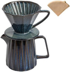 Ceramic Pour Over Coffee Maker With 40 pcs Paper Filter by HYAXGM