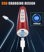 YUSWKO Milk Frother Handheld with 3 Heads, Electric Whisk Drink Foam Mixer with USB Rechargeable 3 Speeds, Mini Frother for Coffee Latte, Cappuccino, Hot Chocolate, Egg - Image 5