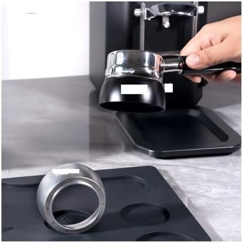 Magnetic Dosing Funnel Set,Espresso Dosing Ring & Puck Screen 58MM Bottomless Portafilter With 10 Magnet(53-54mm,Silver) - Image 4