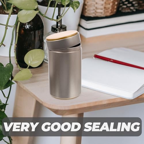 BESPORTBLE 4Pcs Airtight Tea Tin Canisters with Sealed Lids Large Metal Storage Jars for Loose Leaf Tea Dry Food Nuts Coffee Elegant Household Containers for Kitchen Home Restaurant Use - Image 4