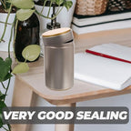 BESPORTBLE 4Pcs Airtight Tea Tin Canisters with Sealed Lids Large Metal Storage Jars for Loose Leaf Tea Dry Food Nuts Coffee Elegant Household Containers for Kitchen Home Restaurant Use - Image 4