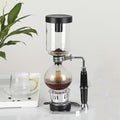 Borosilicate Glass Syphon Brewer, 5 Cups(500ml) Syphon Coffee Maker, Vacuum Coffee Pot with Stainless Steel Stand,High-Temperature Resilience, for Coffee Aficionados by Unknown