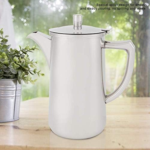 Stainless Steel Pitcher, 60.35oz 1.8 Liter Water Pitcher with Handle - Image 2