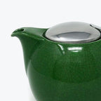 Zero Japan Bee House Round Teapot For One, 24 Oz - Ceramic Tea Pot with Stainless Steel Lid and Infuser, Smooth-Pour Spout (Crackle Green) - Image 4