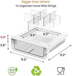 vacane Compact-depth Under Shelf Basket Organizer, Under Shelf Storage Drawer Pull Out, Under Cabinet Basket Hanging Holder for Cupboard Cabinet Pantry Kitchen, Add-on Space Saver - Image 2