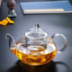 Cabilock Glass Teapot 8.5 Oz Heat-Resistant Transparent Tea Pot with Removable Infuser for Loose Leaf Brewing at Home and Office - Image 4