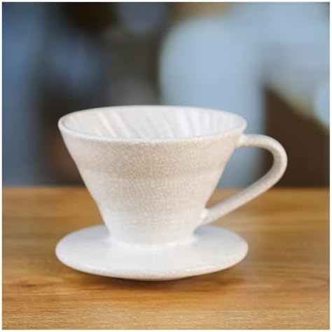 Cracked Ceramic Design Material Pour Over Barista Accessories 01 02 COFFEE Dripper Tools(L) - Image 3