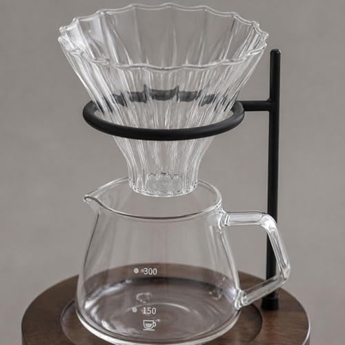 Coffee Dripper Stand Portable Pour Over Dripper Holder Metal Wooden Base Compact Elegant Station Stable Setup Suitable for Baristas Commercial - Image 3