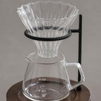 Coffee Dripper Stand Portable Pour Over Dripper Holder Metal Wooden Base Compact Elegant Station Stable Setup Suitable for Baristas Commercial - Image 3
