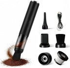 Mini Handheld Coffee Vacuum Cleaner, Rechargeable Portable Desk Vacuum with Powerful Brushless Motor for Cleaning Coffee Grinder Residue and Desktop Home, Deeply Remove Residual Powder by SUZLAZYR