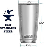YETI Rambler 20 oz Stainless Steel Vacuum Insulated Tumbler w/MagSlider Lid - Image 6