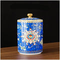 Tea Tin 复古珐琅陶瓷茶罐家庭旅行茶具陶瓷密封罐茶包装盒香料储存 Tea Canister(A,Small) by Unknown
